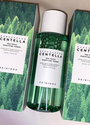 Тонер для обличчя madagascar centella tea-trica purifying toner