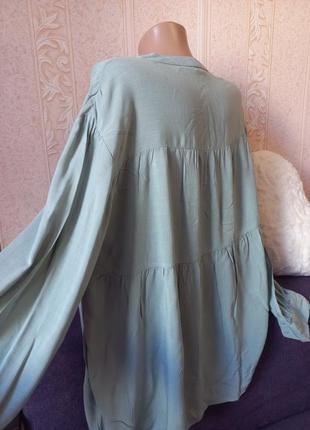 Свободная легкая блуза рубашка кофтинка свободная батал5 фото