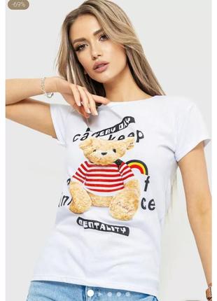Футболка женская медведик