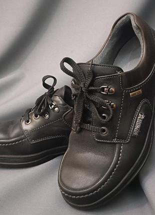 Чоловічі чоботи шкіряні чорні/ дербі фірми mephisto з мембраною gore-tex.