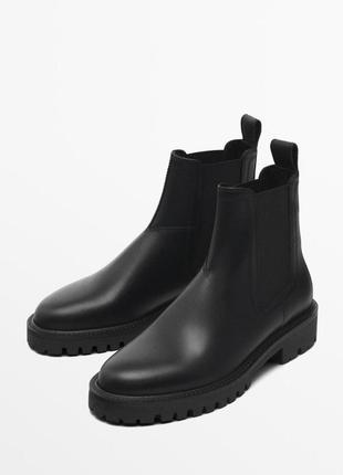 Челси женские massimo dutti кожаные ботильоны massimo