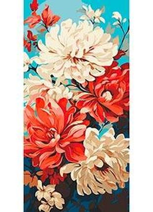 Картина по номерам цветы artcraft георгины 40х80 см 13070-ac