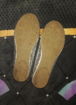 Туфли балетки обувь блестящие 2