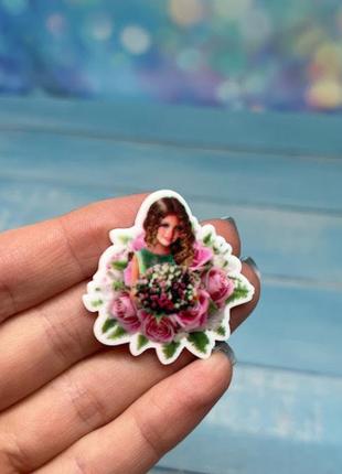 Серединка для бантиков, 3,6 см, арт 014221, 1 шт, ассорти