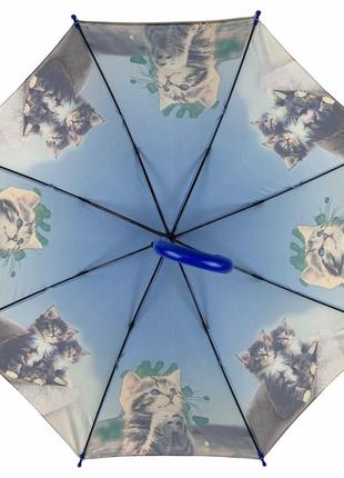Дитяча парасолька-тростина 88 см the best синя (2000002287902)3 фото