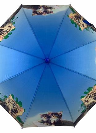 Дитяча парасолька-тростина 88 см the best синя (2000002287902)4 фото
