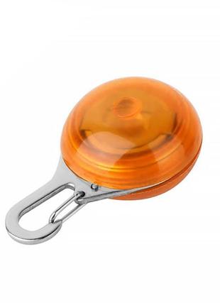 Led-підвіска/ліхтарик безпеки на нашийник для собак friend hy-0501 orange3 фото