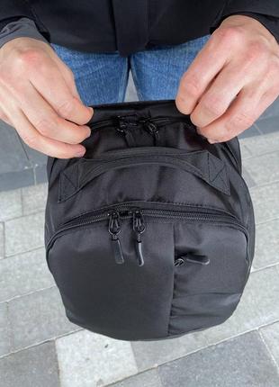 Рюкзак унисекс, черный, вместительный7 фото