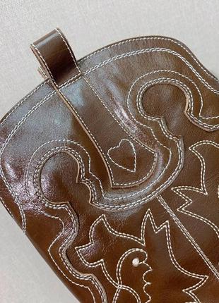 Ботинки козаки коричневые сапоги 10