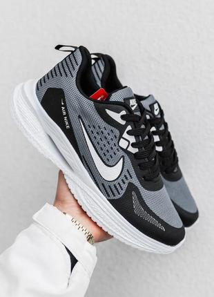 Кроссовки nike air hole gray серые