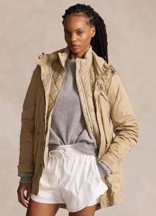 Куртка двойная Ralph lauren 52 куртки бежевая черная