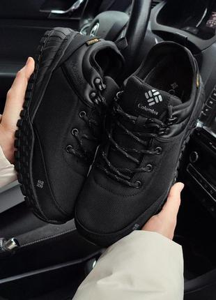 Термо кросівки columbia waterpoof чорні (gore-tex)🔥