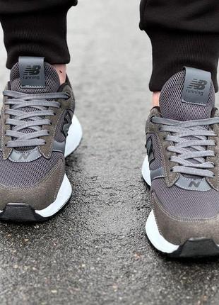Кроссовки new balance dark gray темно-серые7 фото