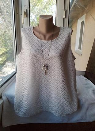 Брендова котонова блуза блузка великого розміру