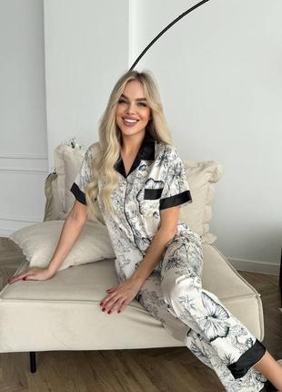 Красивезний одяг для дому/ шовкова піжама