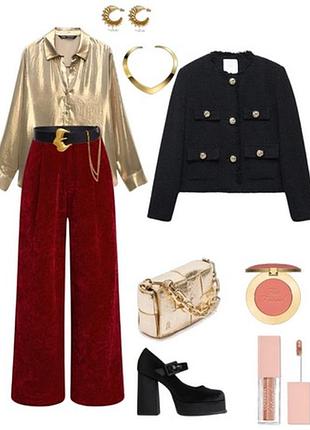 Очень красивая золотистая рубашка5 фото