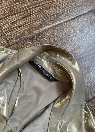 Очень красивая золотистая рубашка8 фото