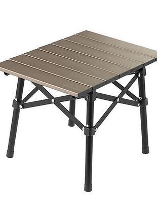 Раскладной туристический стол naturehike cnh22ju050 алюминий (коричневый)