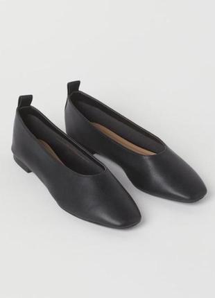 Черные балетки h&m