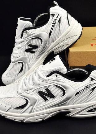 Кросівки чоловічі new balance 530 white & black