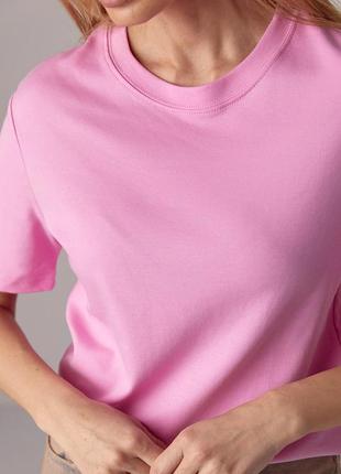 Базова однотонна жіноча футболка8 фото