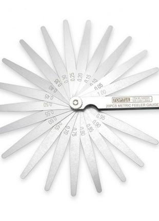 Набір щупів для вимірювання зазорів 20шт. toptul icaa0020