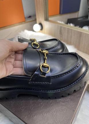 Женские лоферы gucci horsebit