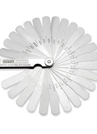 Набір щупів дюймових 26шт. toptul icba1026