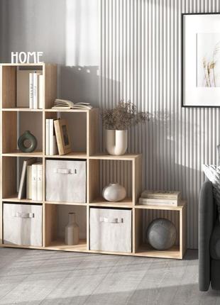 Книжковий стелаж, стелаж для книг ,полиці для книг, етажерки та тумби, полка в гостинную дуб сонома