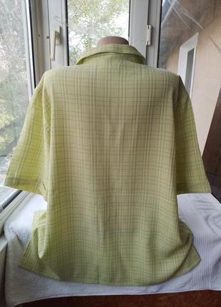 Брендовая вискозная блуза блузка рубашка большого размера мега батал7 фото