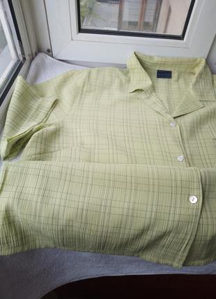 Брендовая вискозная блуза блузка рубашка большого размера мега батал8 фото
