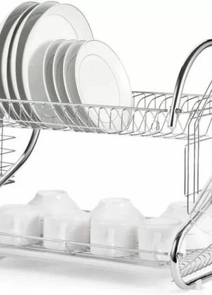 Органайзер для сушіння посуду та кухонних приладів wet dish organiser 8051s art-0448, вишукана сушарка для посуду