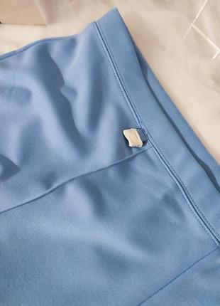 Голубые, батальные, кремплиновые штаны2 фото