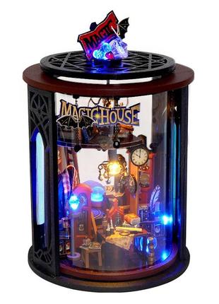 Румбокс чарівний нічник гаррі поттер magic night light diy miniature dollhouse harry potter інтер'єрний 3d конструктор th-44