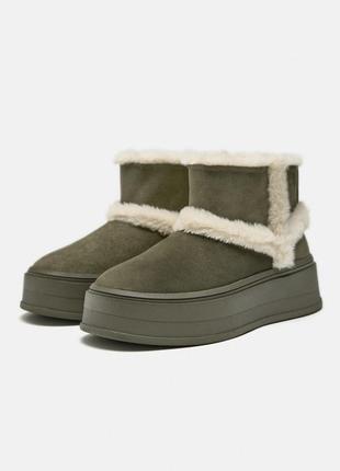 Угги хакі zara