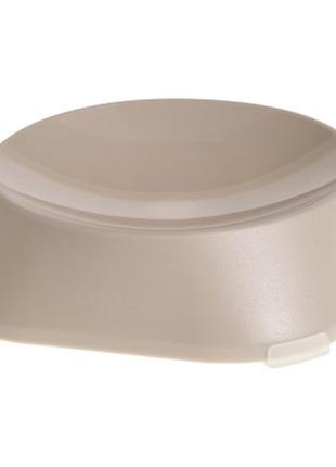 Посуда для кошек fiboo flat bowl миска с антискользящими накладками бежевая (fib0090)>>> задайте вопрос по
