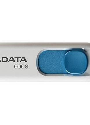 Usb флеш накопитель adata 32gb c008 white usb 2.0 (ac008-32g-rwe)>>> задайте вопрос по товару в чате prom или