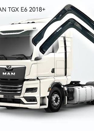 Дефлекторы окон ветровики man tgx tgs (2018+) самоклеющейся