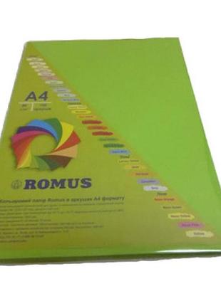 Бумага romus a4 160г/м2 100sh green linden tree (r50867)>>> задайте вопрос по товару в чате prom или viber