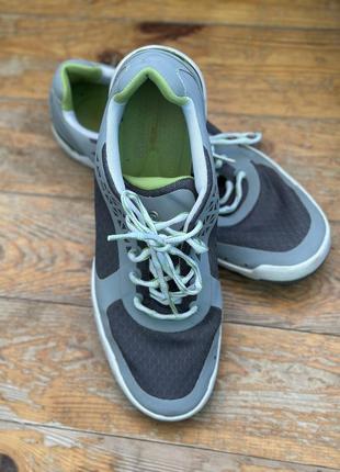 Rockport mens  11 running shoe hydro 2 molded gray green lace up sneaker3 фото
