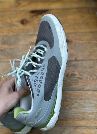 Rockport mens  11 running shoe hydro 2 molded gray green lace up sneaker7 фото