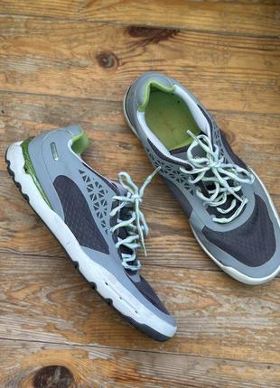 Rockport mens  11 running shoe hydro 2 molded gray green lace up sneaker4 фото