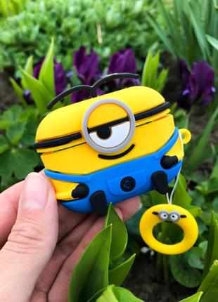 Силіконовий чохол alitek для навушників Oppo realme 5 pro minion + кільце