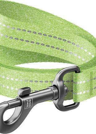Повідок для собак waudog re-cotton світловідбивний s ш 15 мм д 150 см салатовий (40125)>> задайте питання щодо товару в чаті prom
