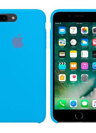 Чехол silicone case original iphone 7 plus розовый, 8 plus №63 (waves) (n66)