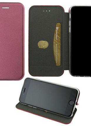 Чохол-книжка elite case realme 6 many different logos 4022t-1913-2448 бордовий