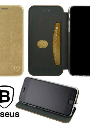 Чохол-книжка baseus premium edge case для new samsung galaxy a6-,6+ 2018 a600 2018 a605 золотистий