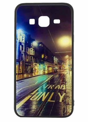 Чехол накладка glass case new samsung j3 2015 j300 дорога