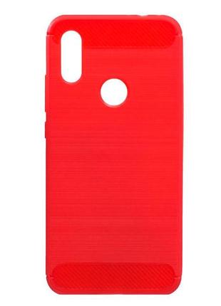 Чохол силіконовий polished carbon xiaomi redmi 7 червоний
