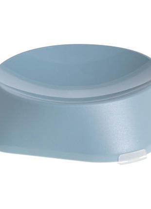 Посуда для кошек fiboo flat bowl миска с антискользящими накладками голубая (fib0085)>>> задайте вопрос по